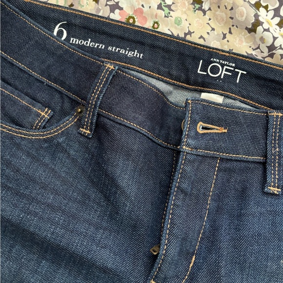 Ann Taylor Loft Modern Straight Jeans - Picture 2 of 3